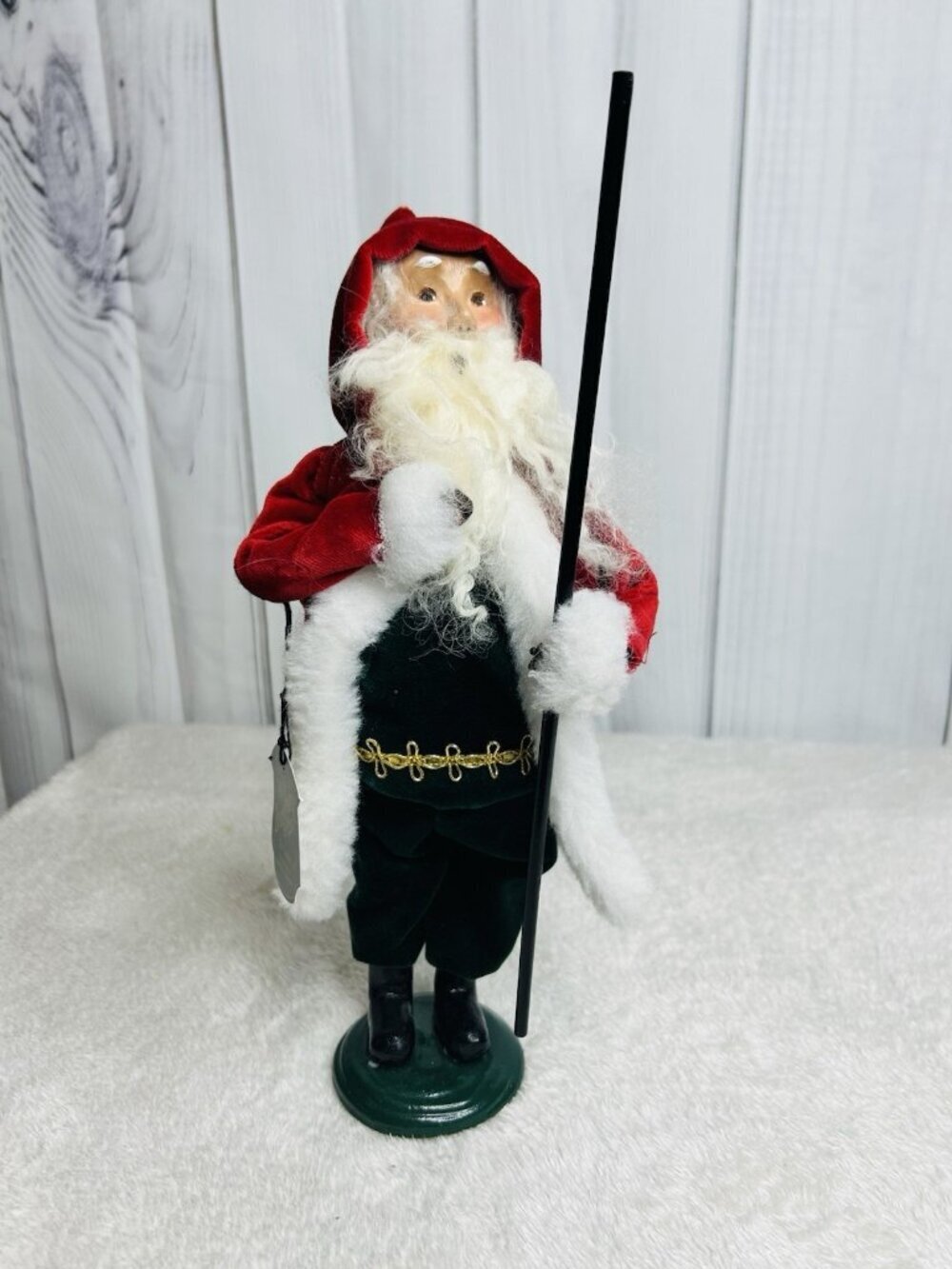 Byers Choice 1999 Red Victorian Santa Vintage Signed with Tags 13 inches